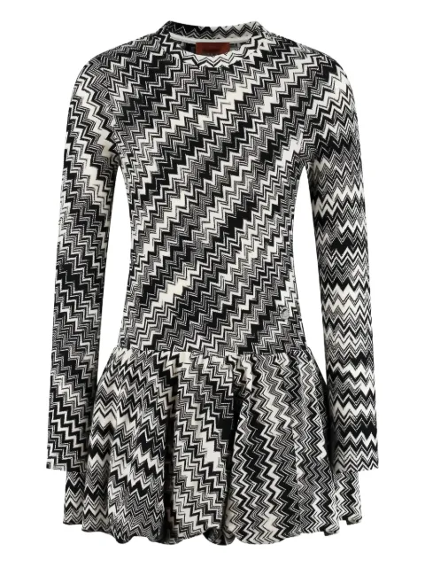 Missoni Kids zigzag-pattern flared dress