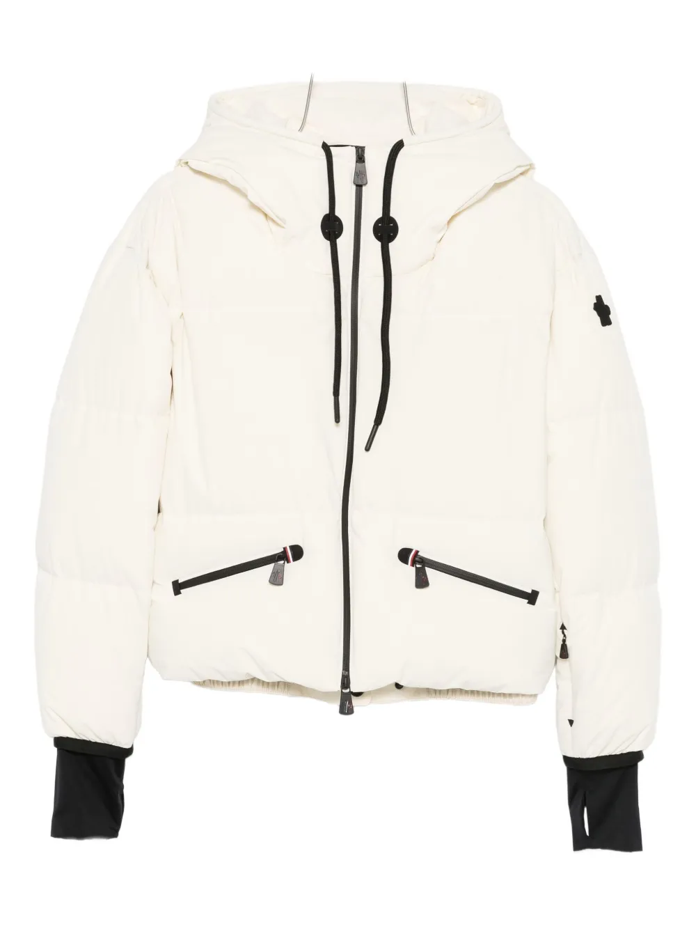 Moncler Grenoble hooded zip-up jacket | Neutrals | Image 1