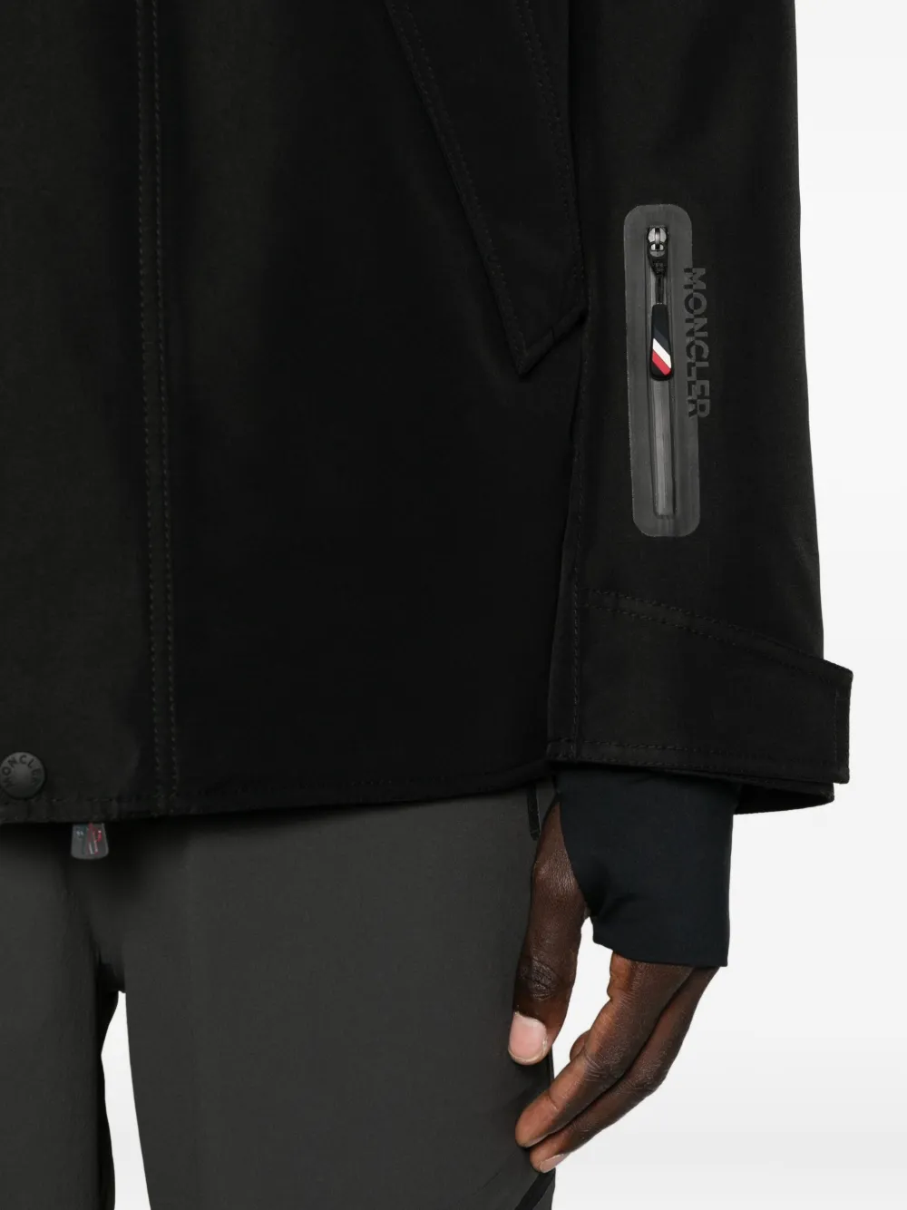 Moncler Grenoble Jack met capuchon Zwart