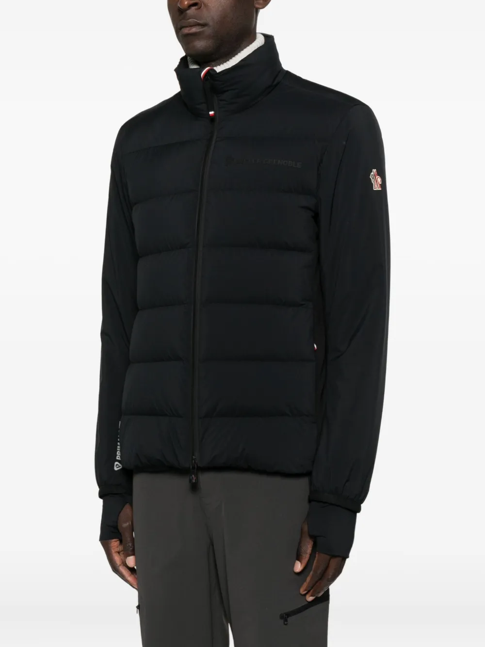 Moncler Grenoble Gewatteerd jack met rits Zwart