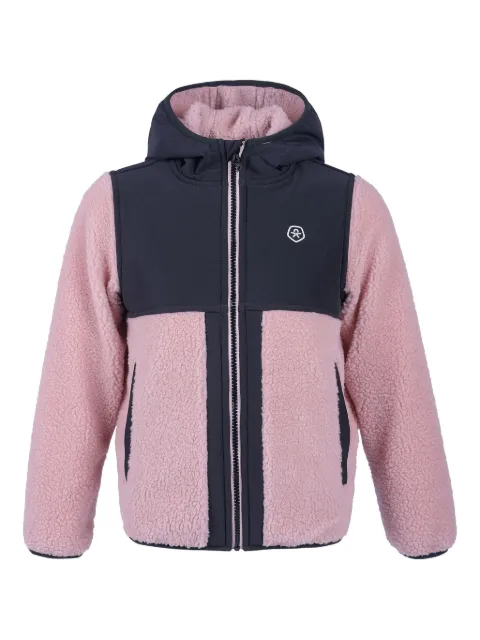 COLOR KIDS fleece-paneled hooded jacket
