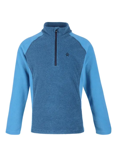 COLOR KIDS sudadera texturizada con medio cierre