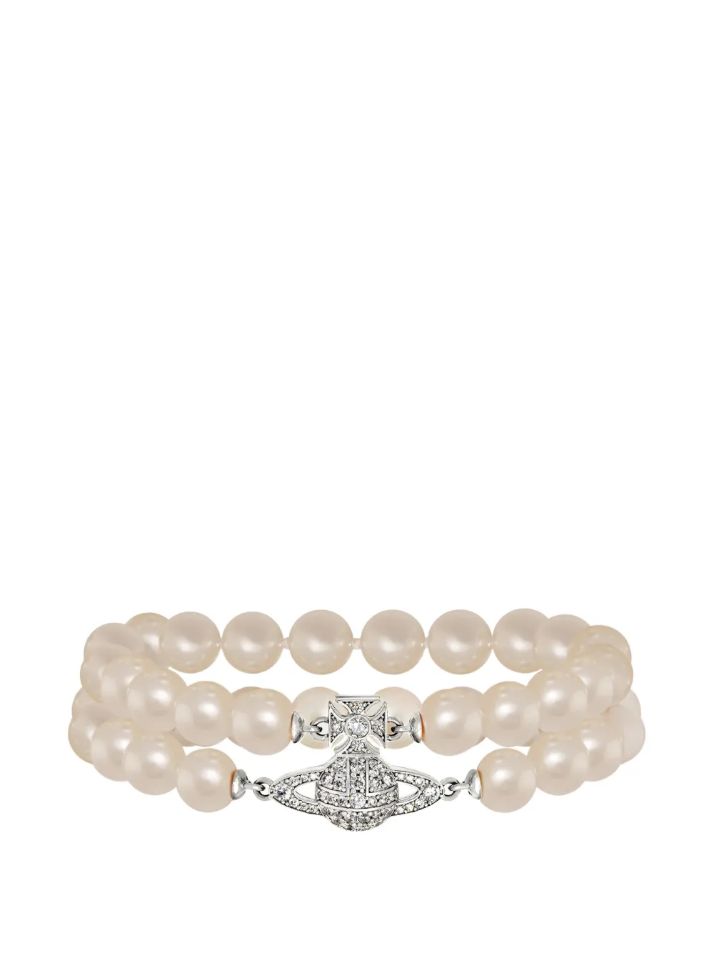 Vivienne Westwood Graziella Pearl embellished bracelet - Argento