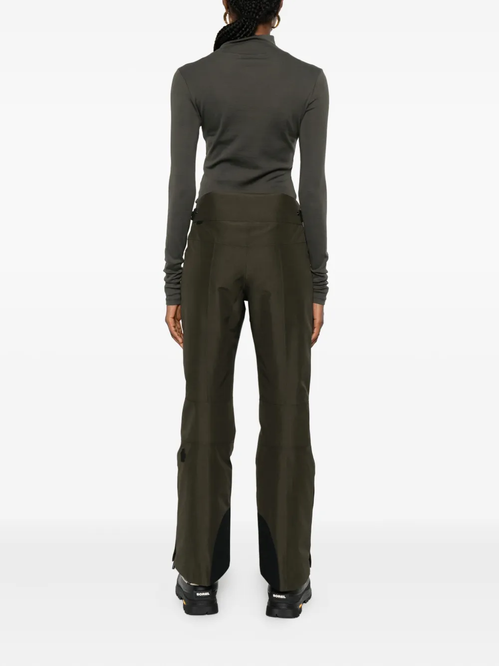 Moncler Panelled Gore-tex Ski Bottoms In Green