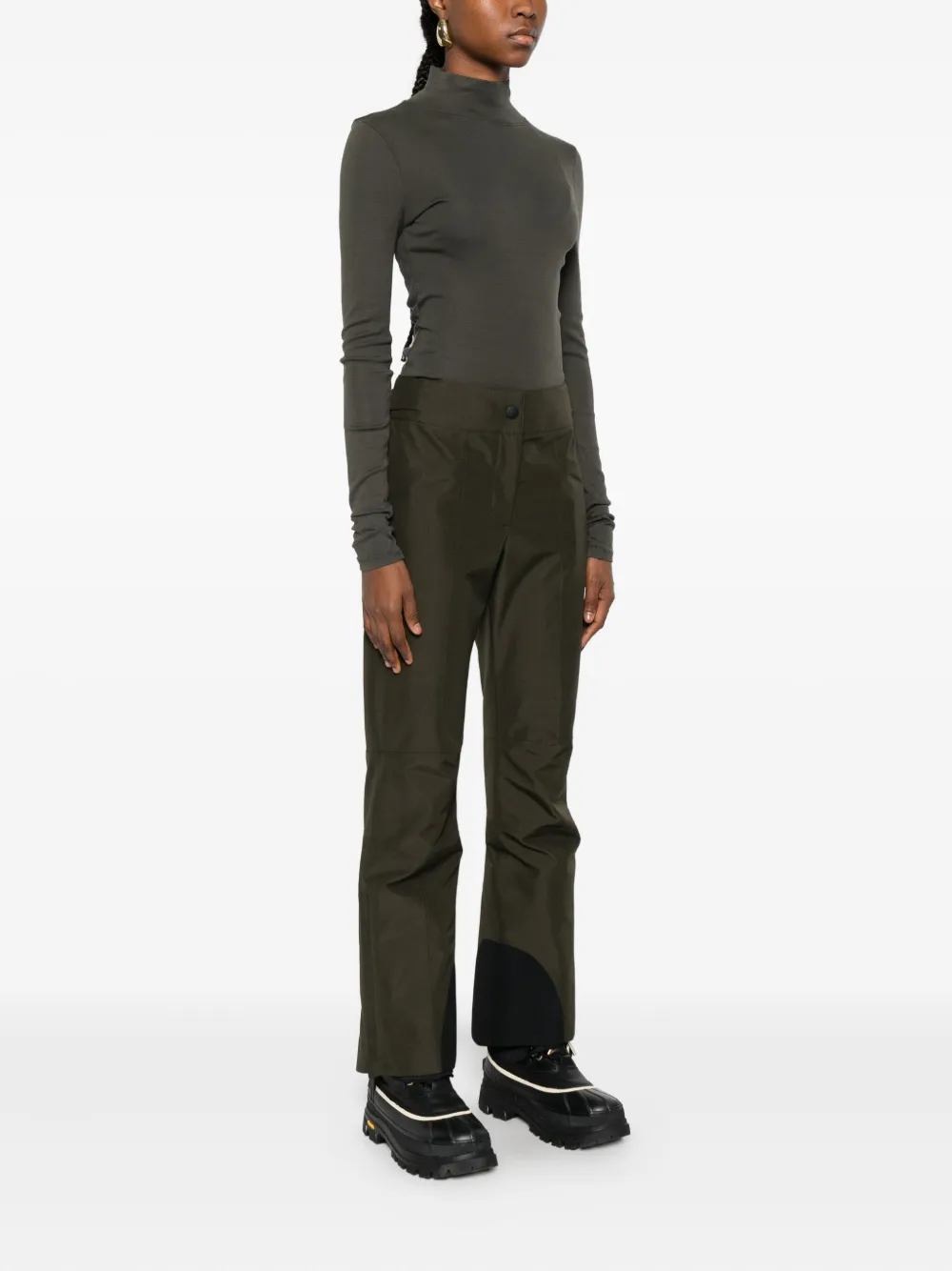 Moncler Panelled Gore-tex Ski Bottoms In Green