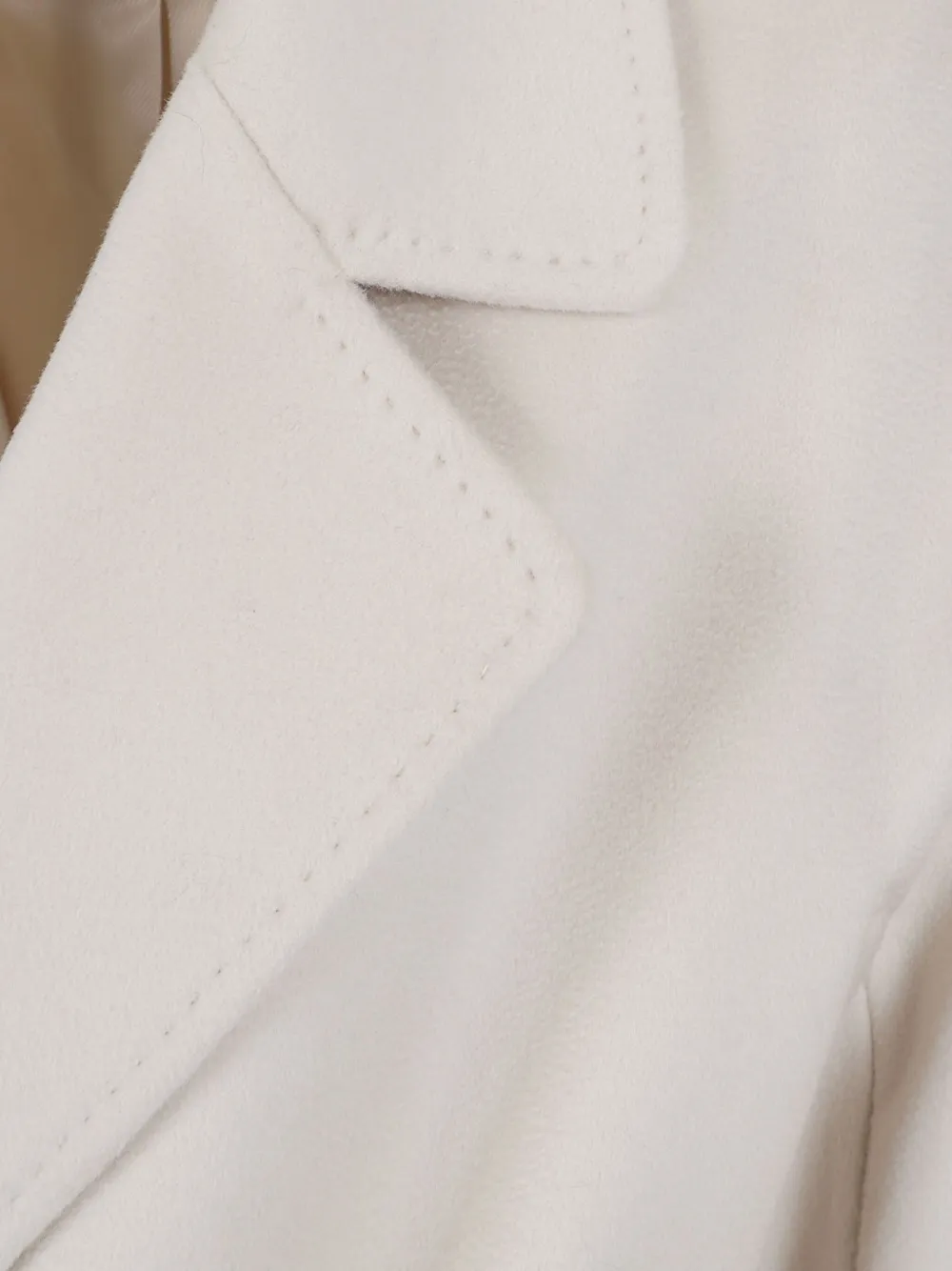Weekend Max Mara Belt-detail Coat In White