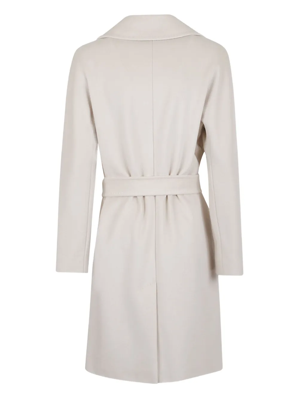 Weekend Max Mara Belt-detail Coat In White