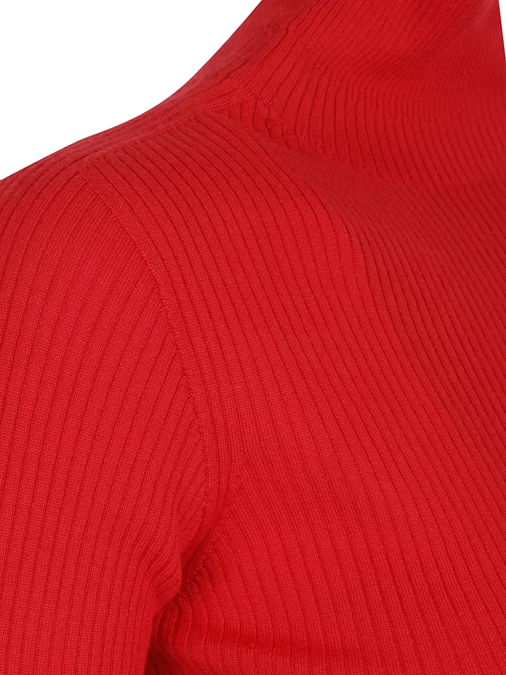 Max Mara Ribbed Top In Orange
