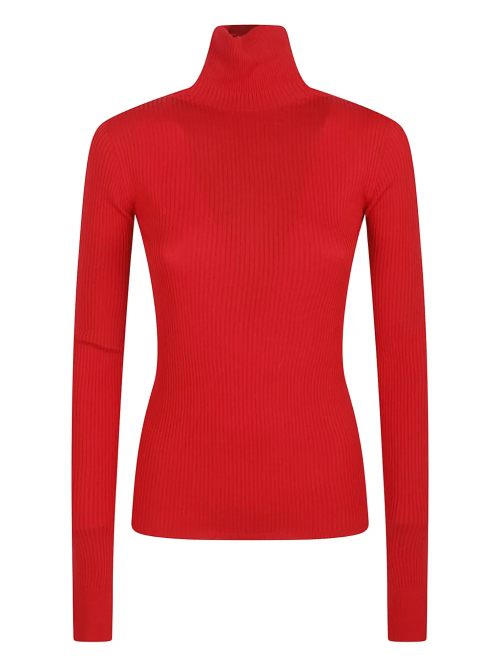 Max Mara Ribbed Top In Orange