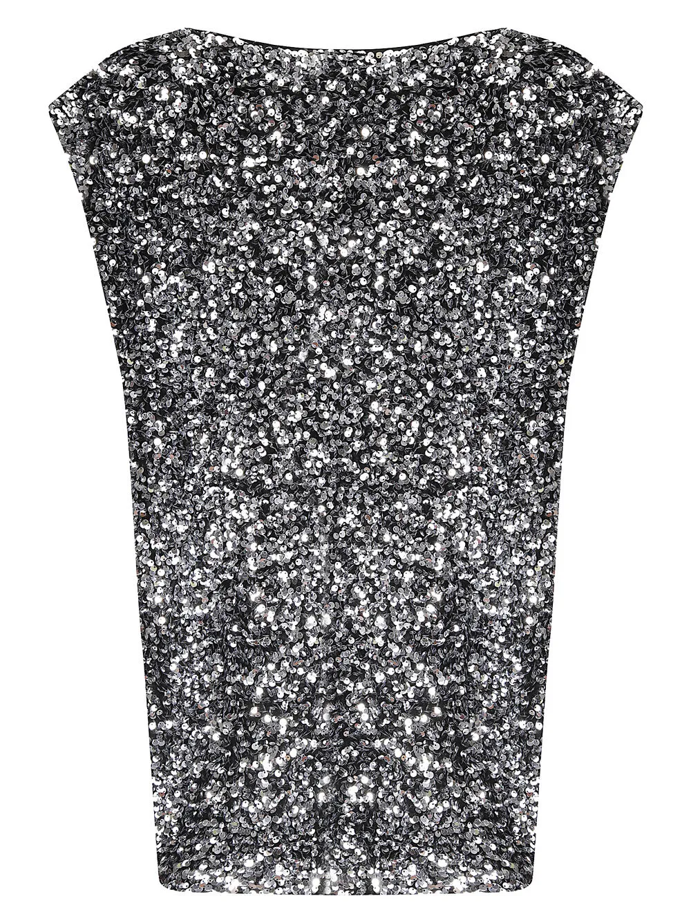 Junya Watanabe Top verfraaid met pailletten - BLACK/SILVER