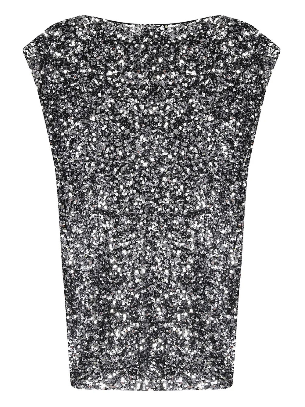 Junya Watanabe Top verfraaid met pailletten BLACK SILVER