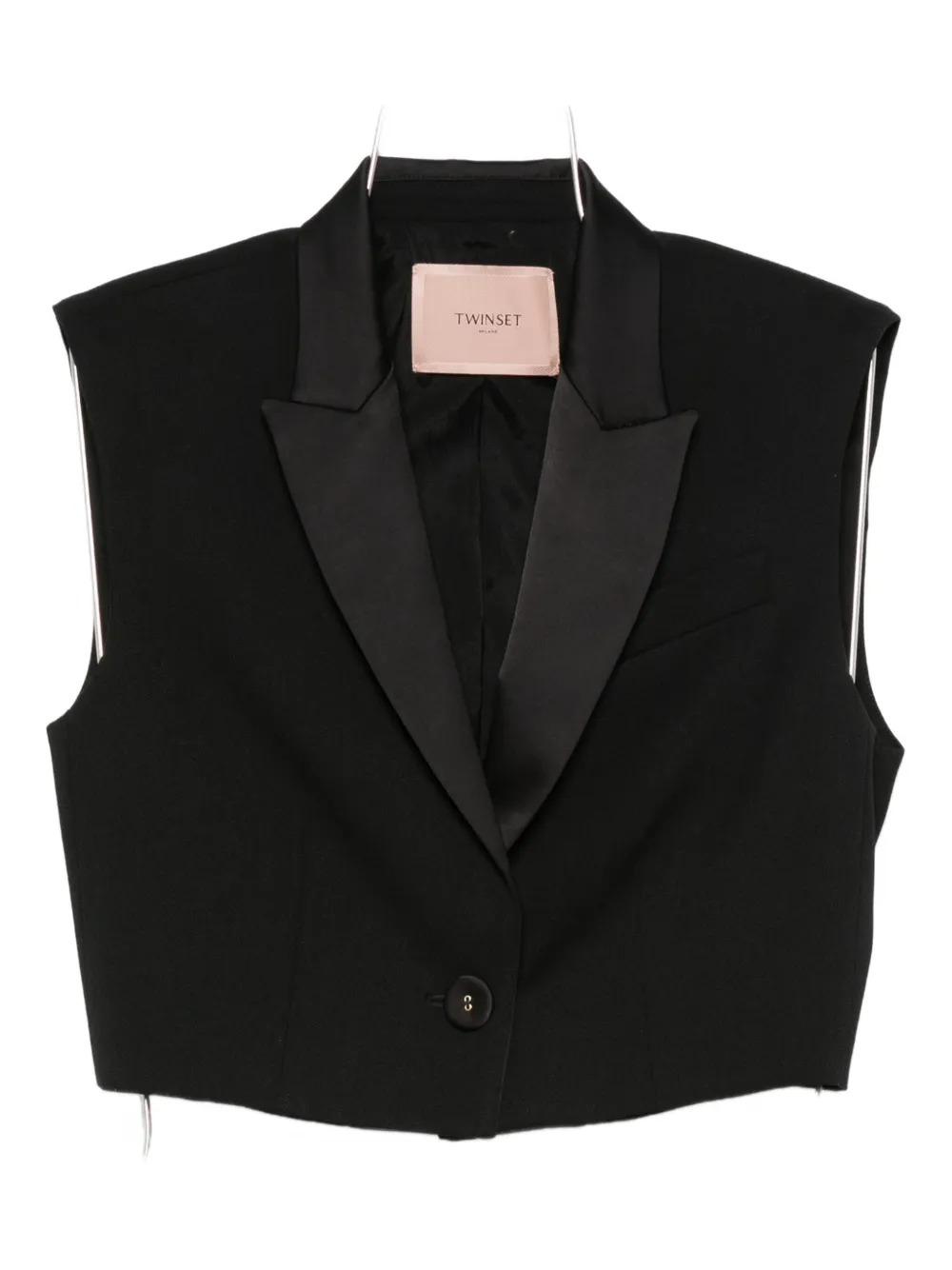 Twinset Single-button Jacket In Black