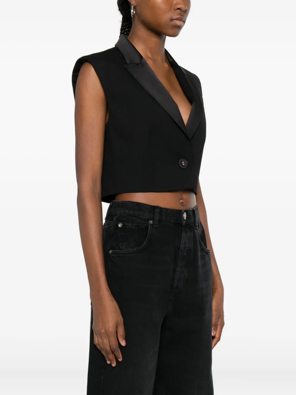 Twinset Single-button Jacket In Black