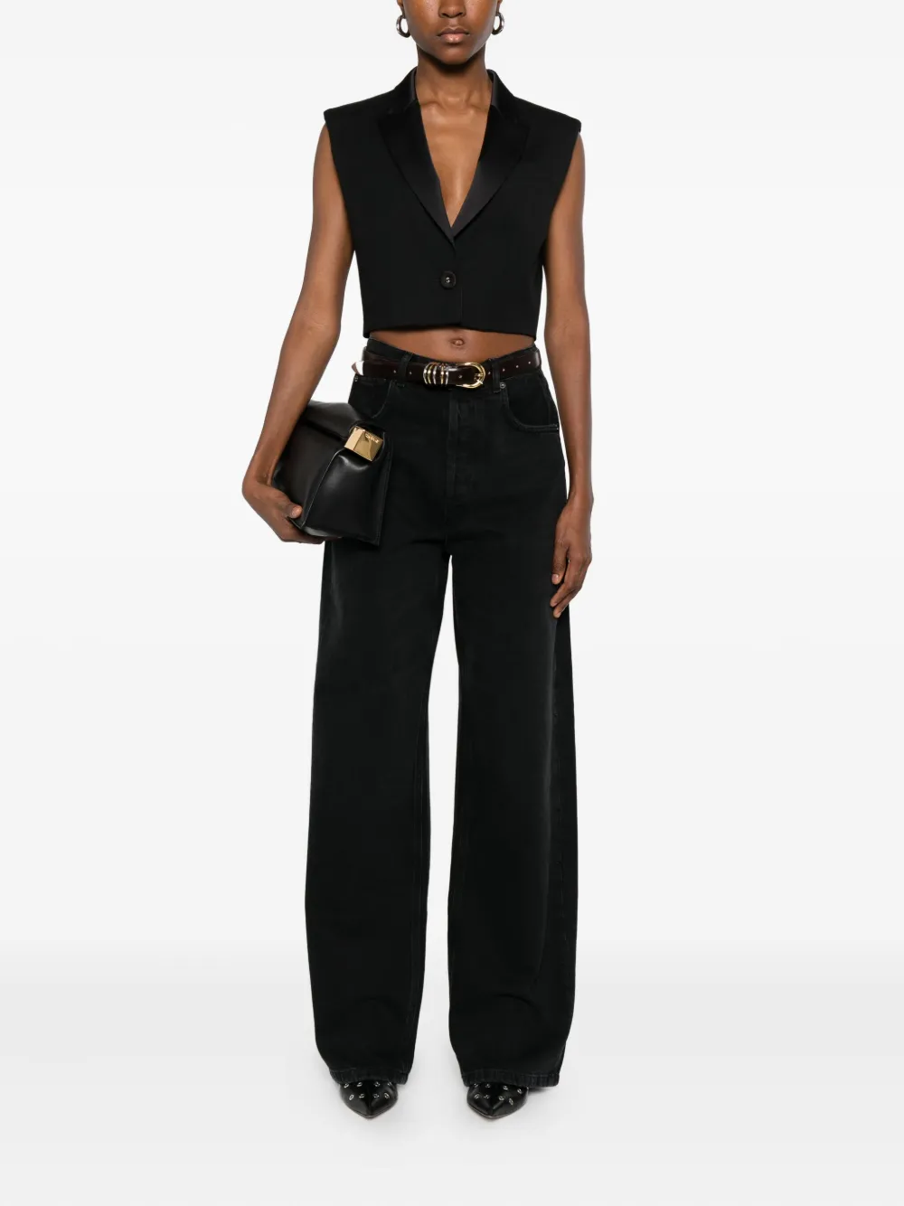 TWINSET cropped waistcoat | Waistcoats & Gilets | Image 2