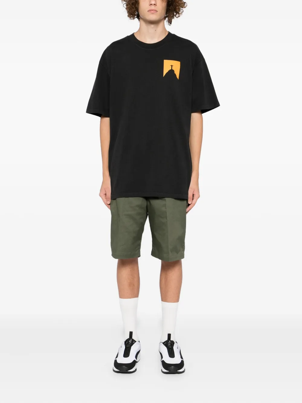 Melt T-shirt met grafische print - Grijs