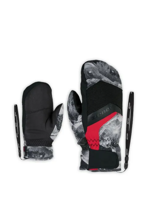 ZIENER manoplas con estampado gráfico