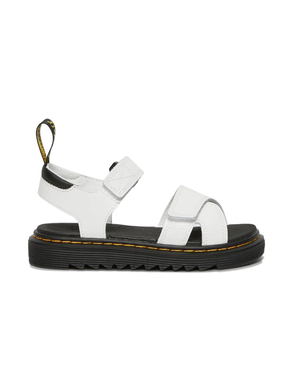 Dr. Martens Kids double-strap leather sandals - Wit