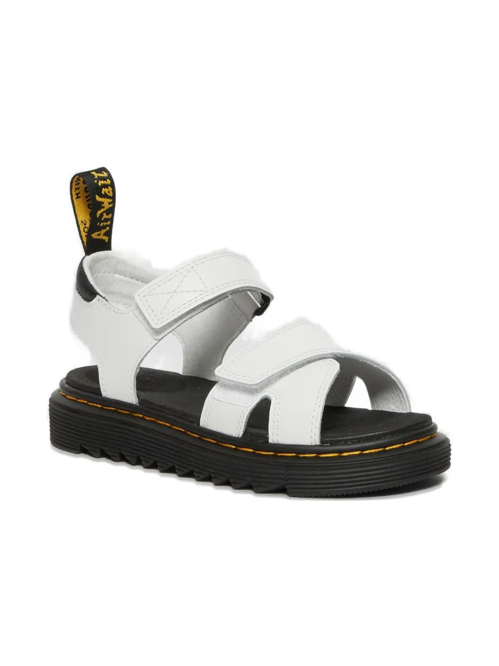 Dr. Martens Kids double-strap leather sandals White