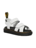 Dr. Martens Kids double-strap leather sandals - White