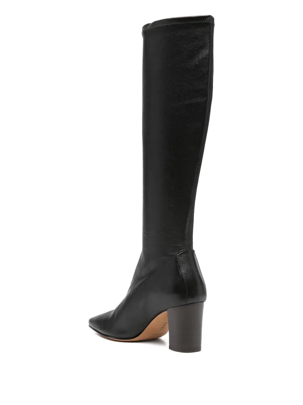 Jude Memo 75 Leather Knee-high Boots In Black