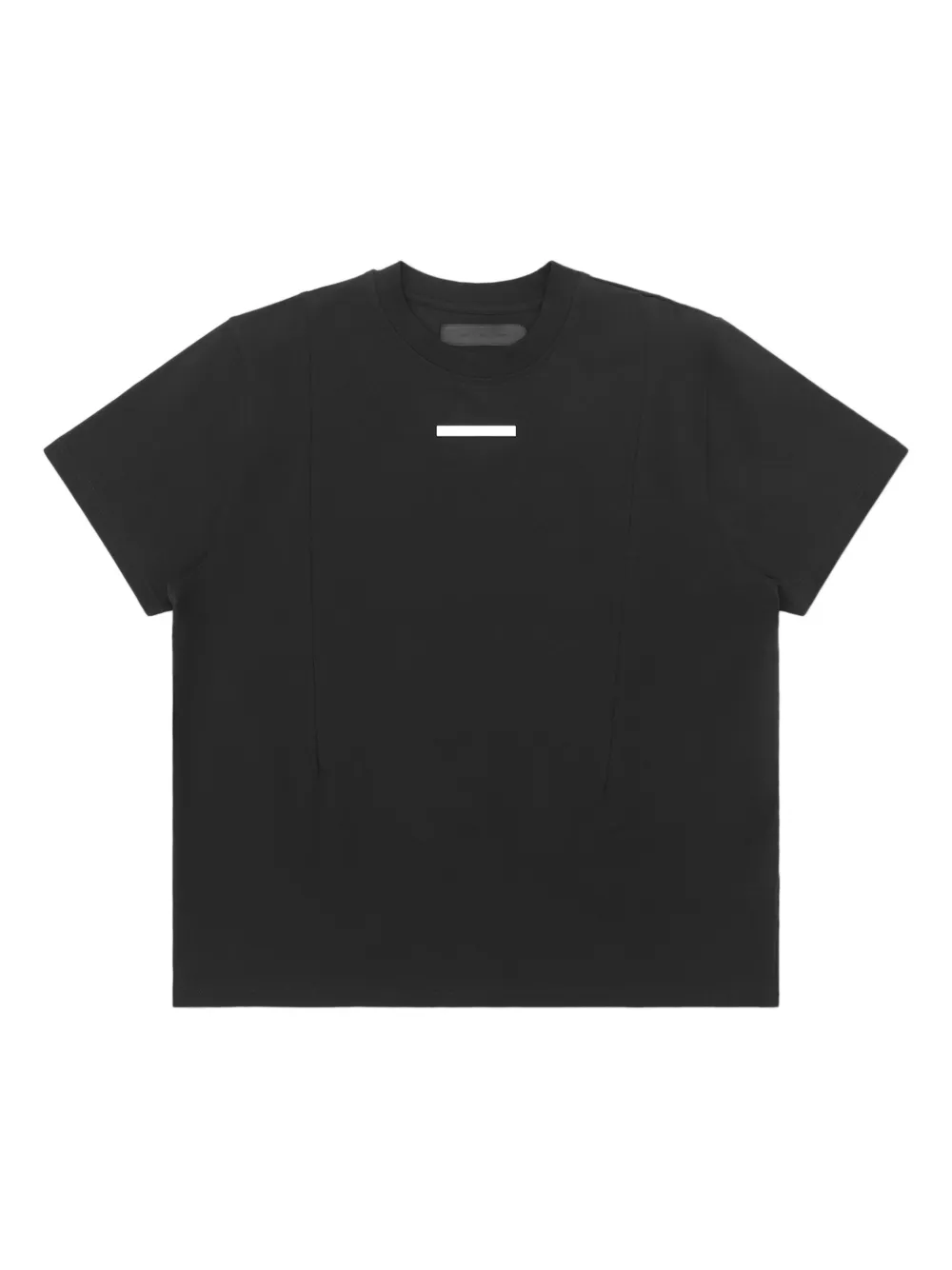 HELIOT EMIL metallic-plaque cotton T-shirt | Black | Image 1