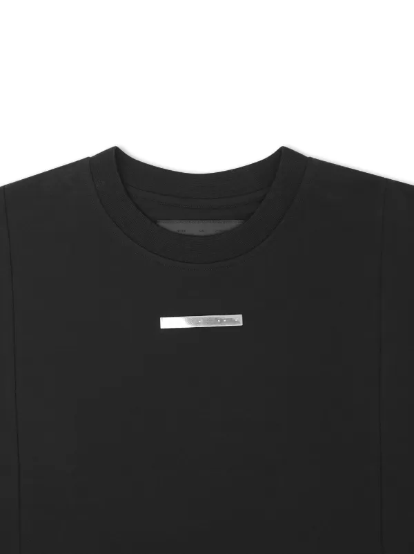 HELIOT EMIL メタリックプレート Tシャツ | ブラック | FARFETCH JP