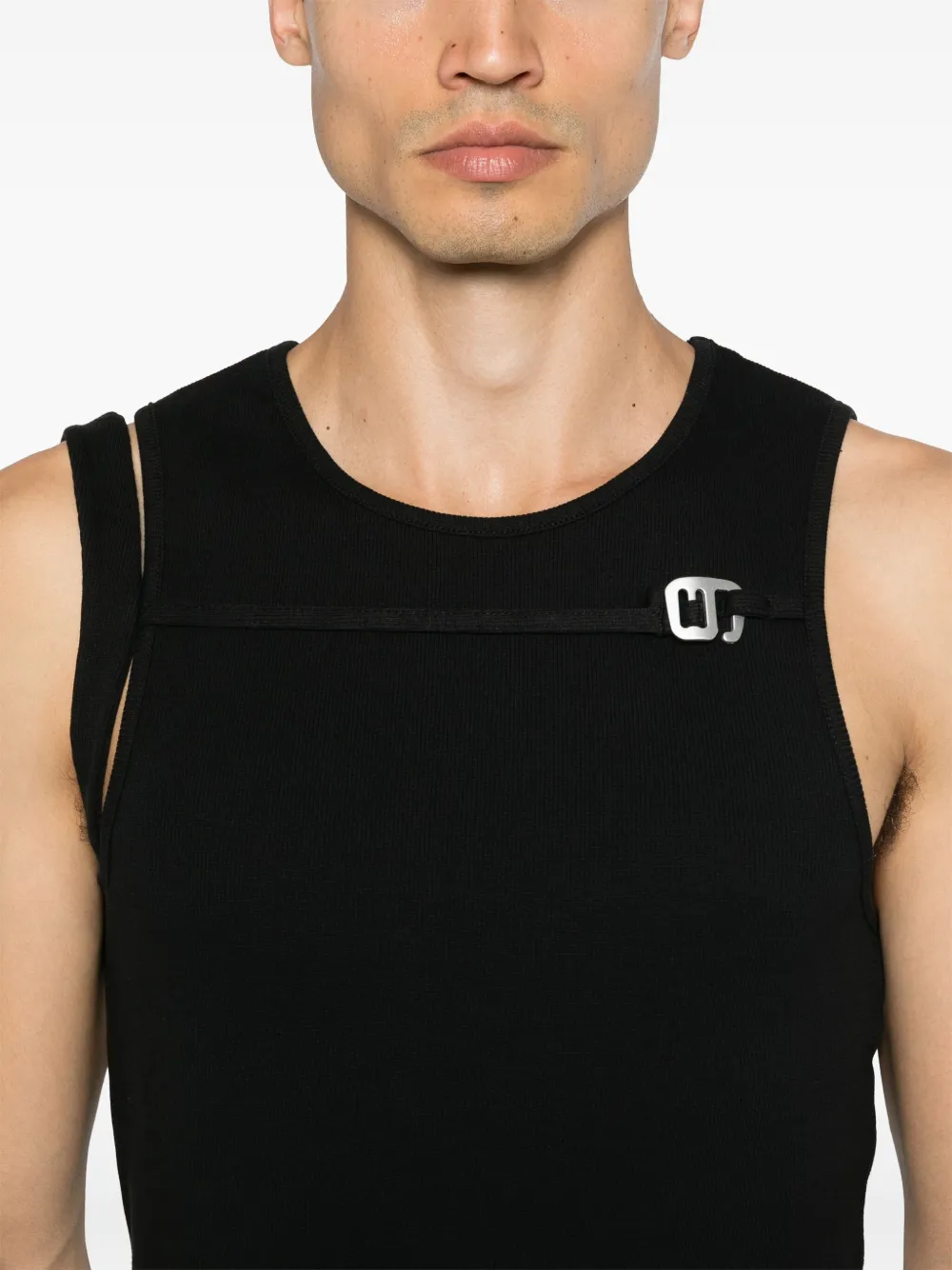HELIOT EMIL Gregaria Slinger tanktop Zwart