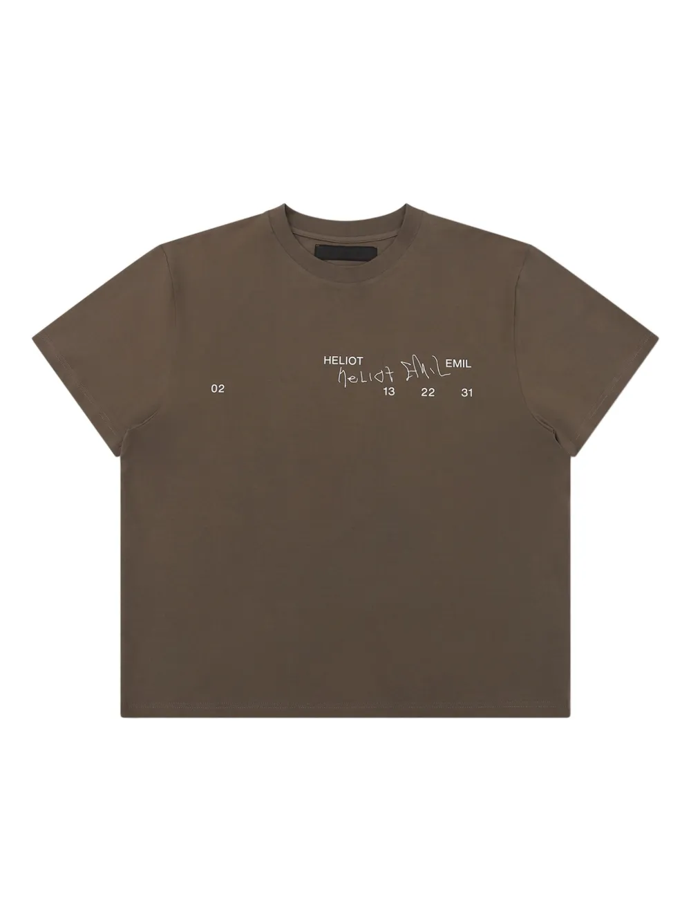 HELIOT EMIL playera de algodón | marrón | Image 1