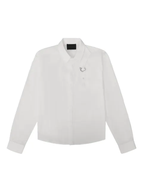 HELIOT EMIL metal-detail cotton shirt
