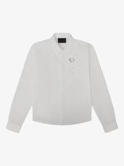 HELIOT EMIL camisa con detalle de metal
