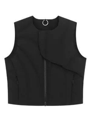 Homme Plissé Issey Miyake Quarry ジップベスト | ブラック | FARFETCH JP