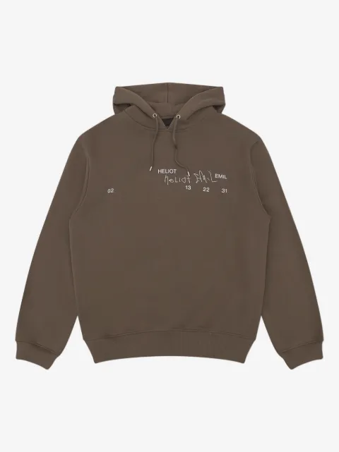 HELIOT EMIL logo-print hoodie
