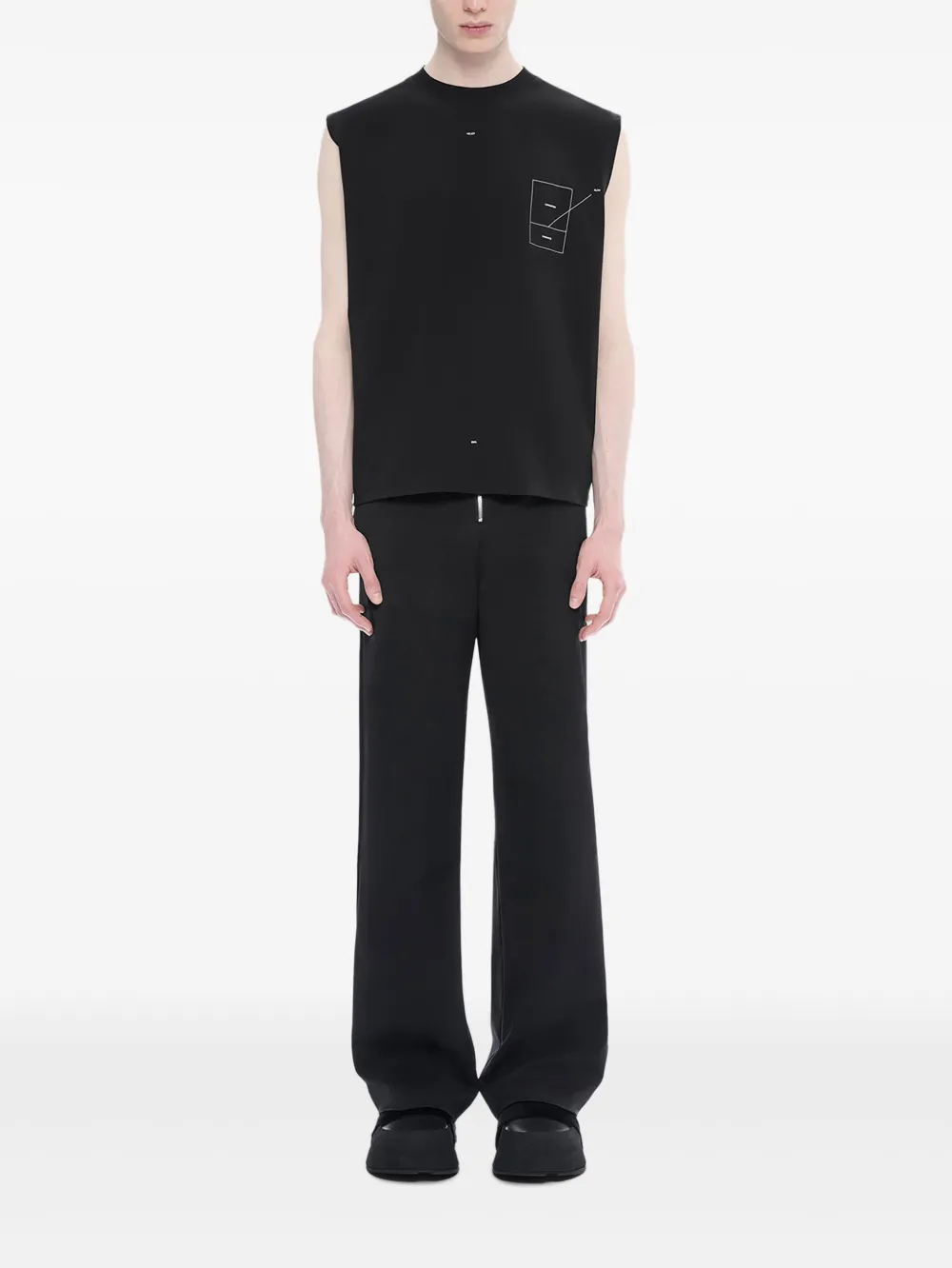 HELIOT EMIL Retina tanktop - Zwart