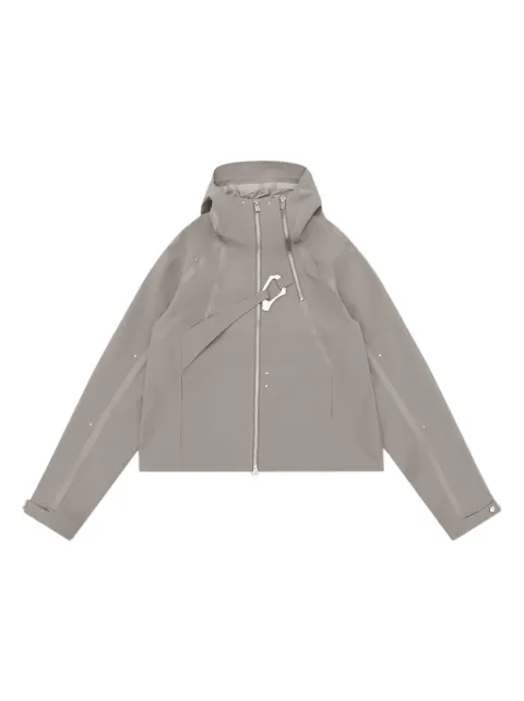 HELIOT EMIL Moire hooded jacket