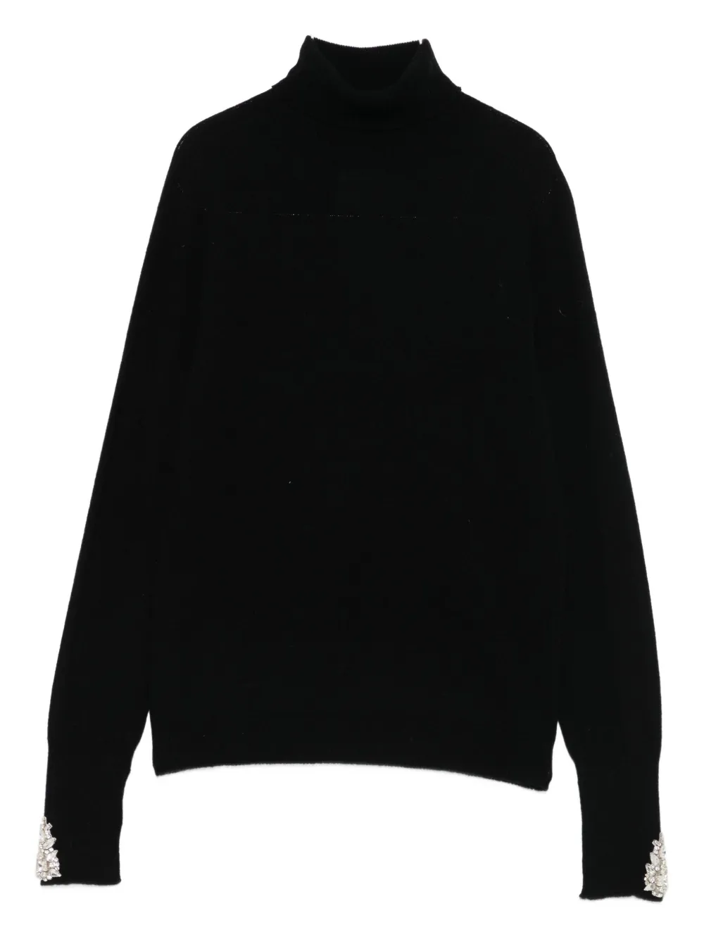 CHIARA BONI La Petite Robe crystal-embellished roll-neck knitwear - Nero