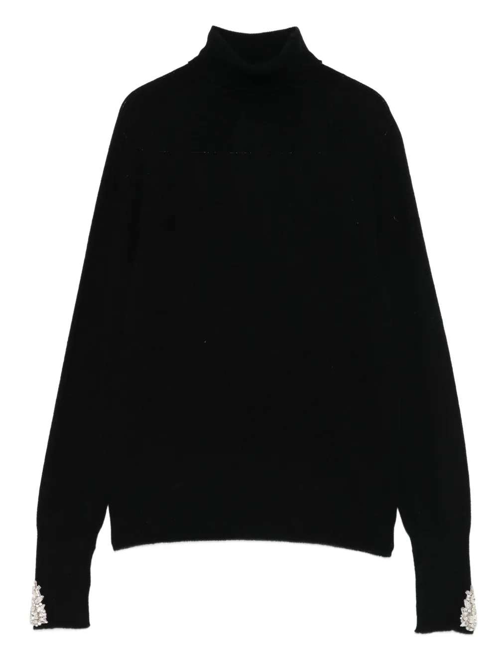 CHIARA BONI La Petite Robe crystal-embellished roll-neck knitwear - Nero