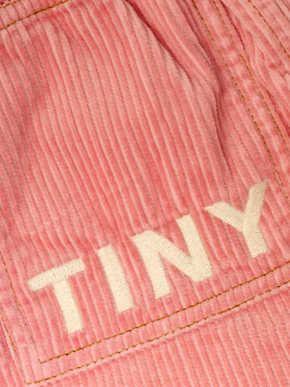 Tiny Cottons Ribfluwelen broek met zak Roze