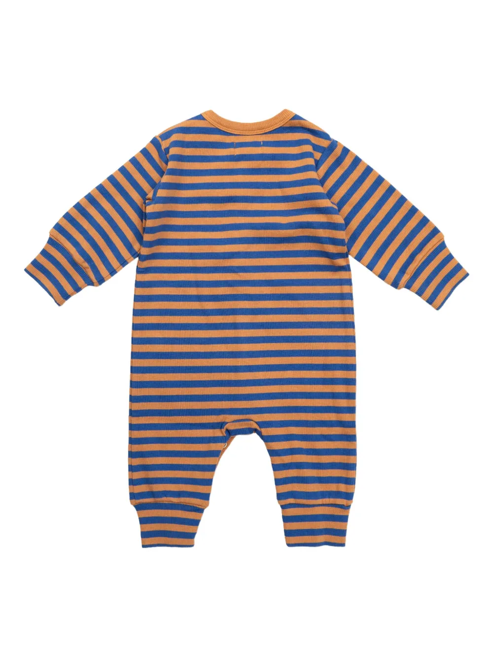Tiny Cottons Gestreepte geribbelde romper - Blauw