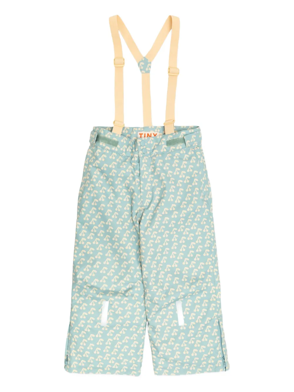 Tiny Cottons cherry-print suspender trousers | Girls Casual Trousers | Image 2