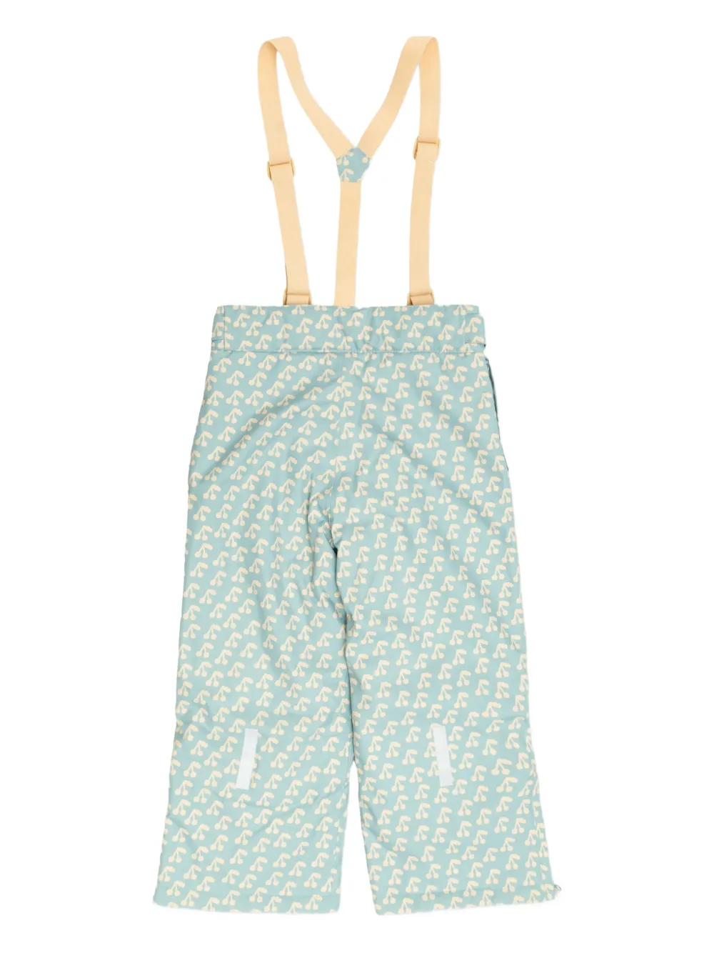 Tiny Cottons cherry-print suspender trousers | Grey | Image 1
