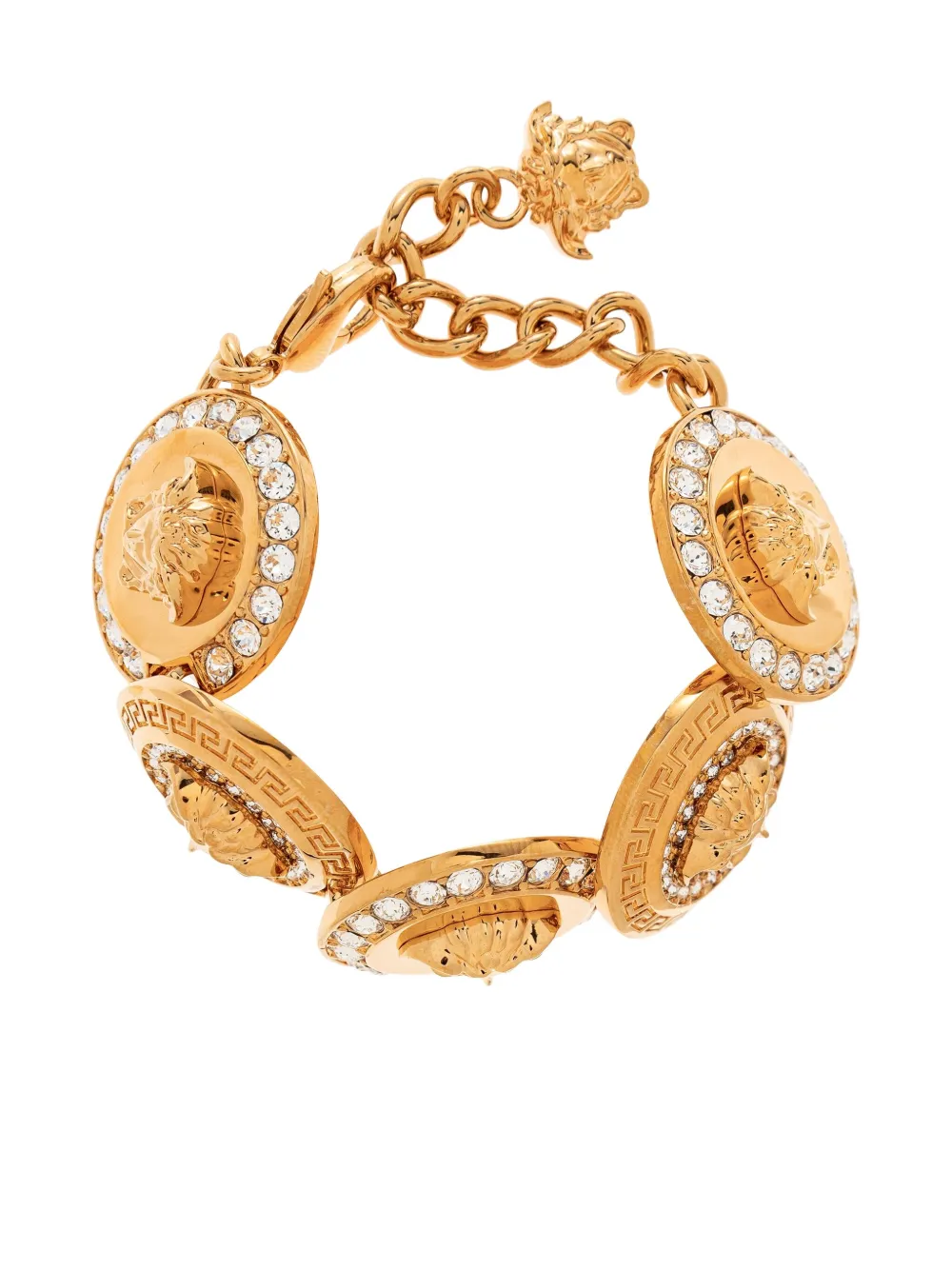 Versace Medusa crystal-embellished bracelet | Gold | Image 1