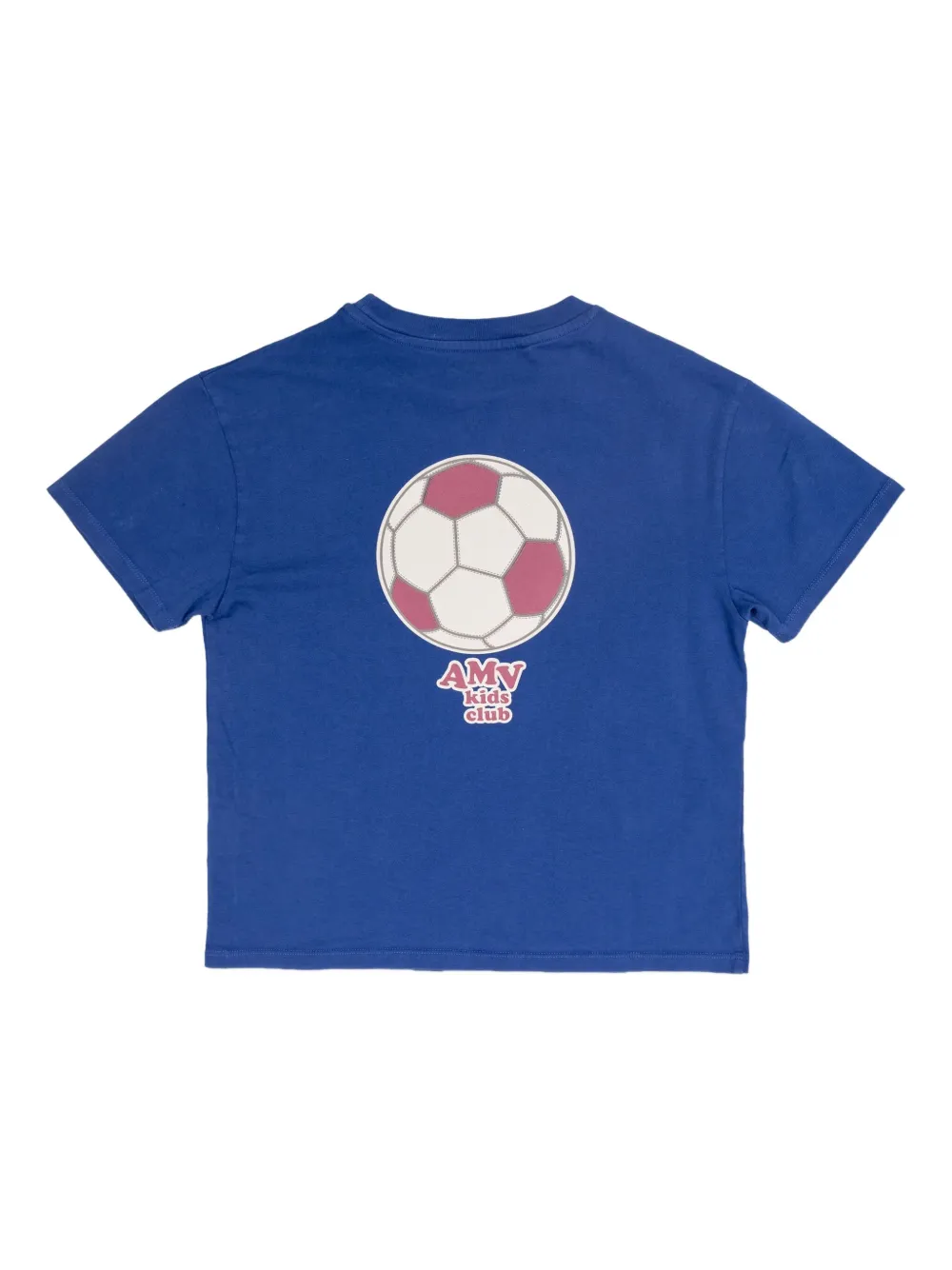 American Vintage Football-print T-shirt In Blue