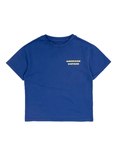 American Vintage Kids football-print T-shirt
