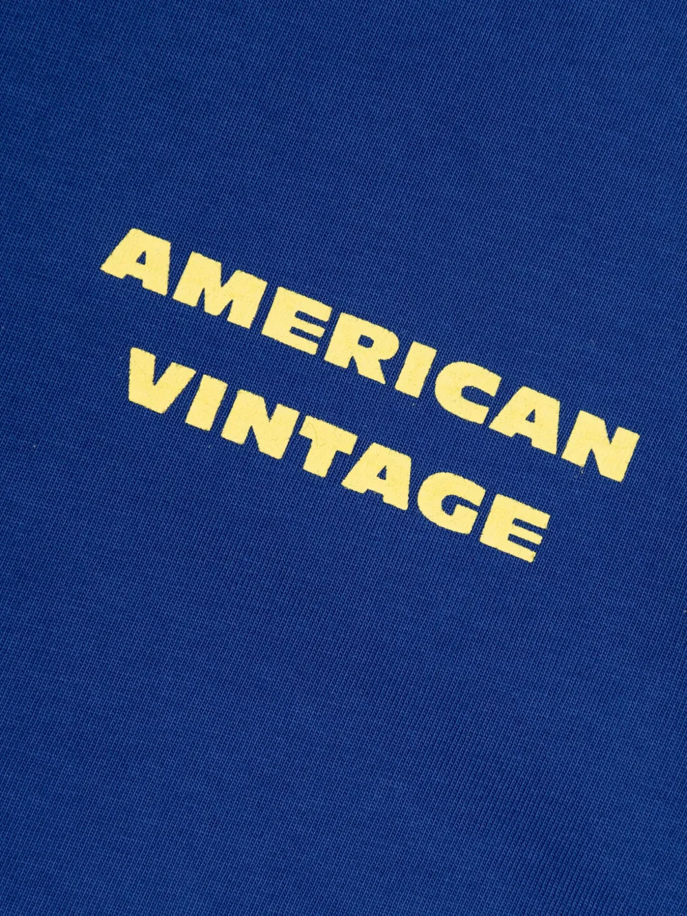 American Vintage Football-print T-shirt In Blue