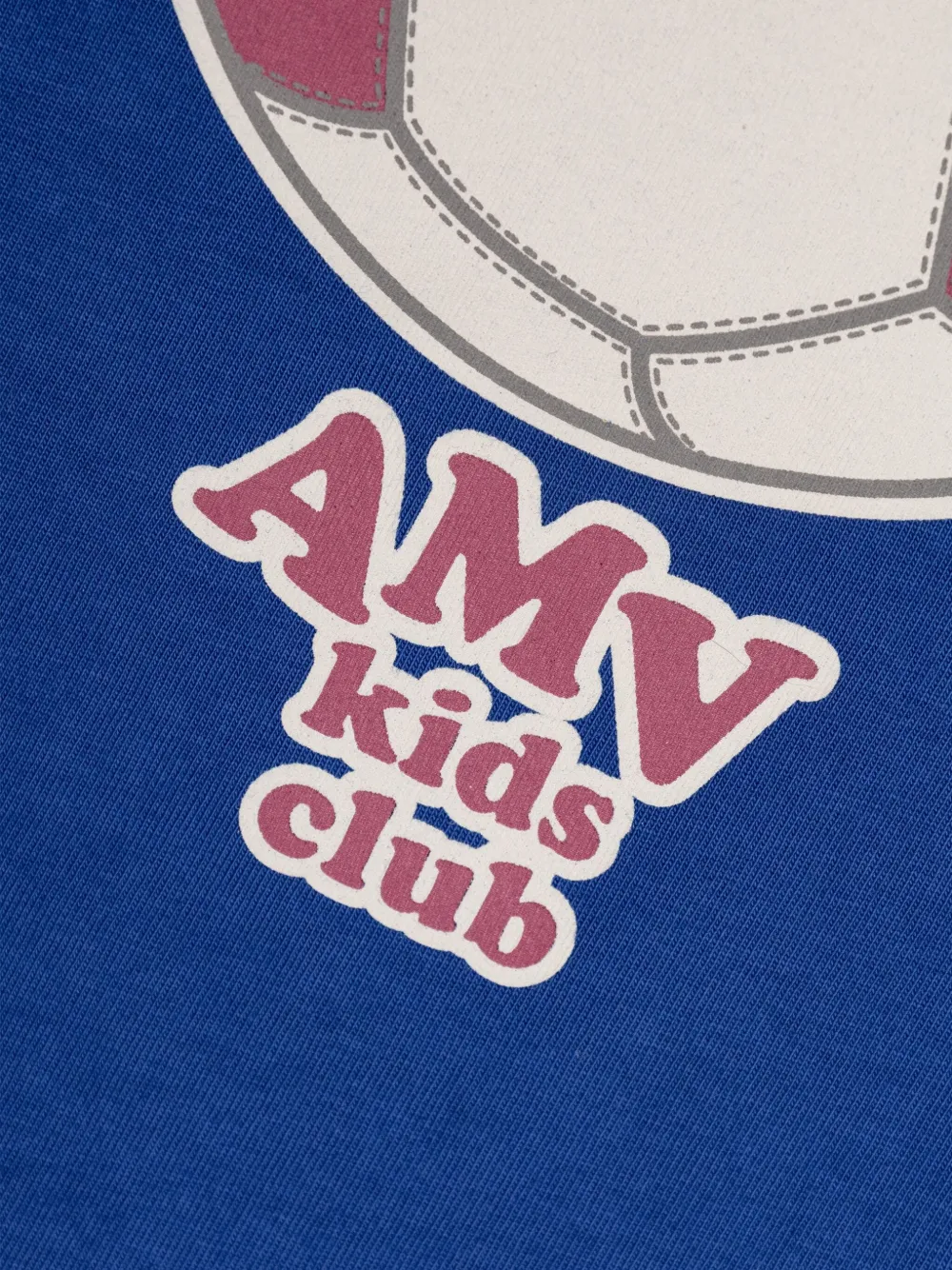 American Vintage Football-print T-shirt In Blue