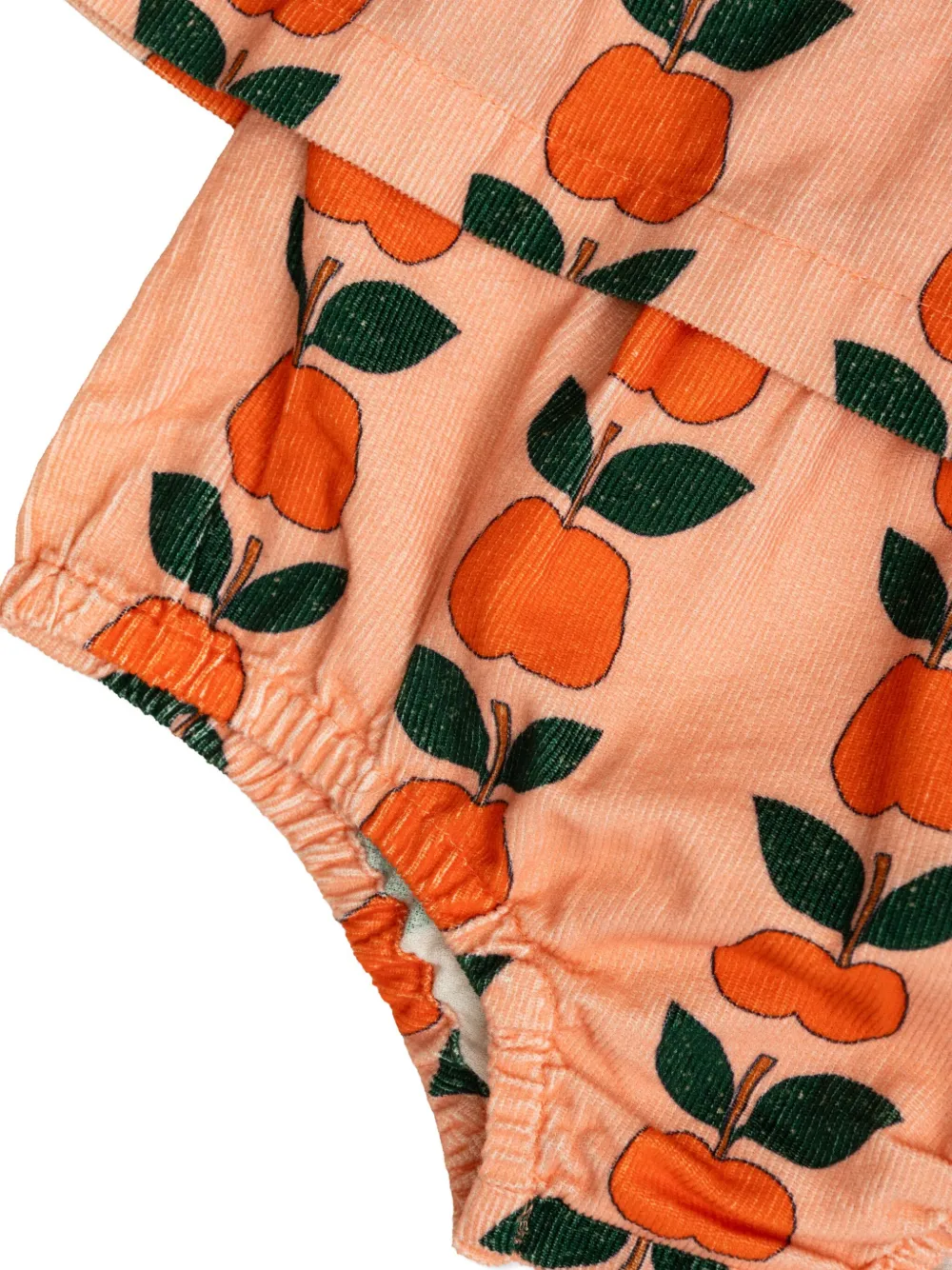 Tiny Cottons Apple-print Dress Set In Pink
