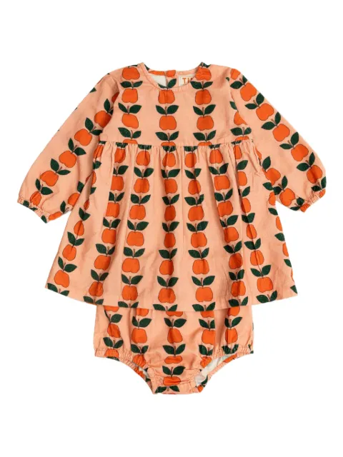 Tiny Cottons apple-print dress set