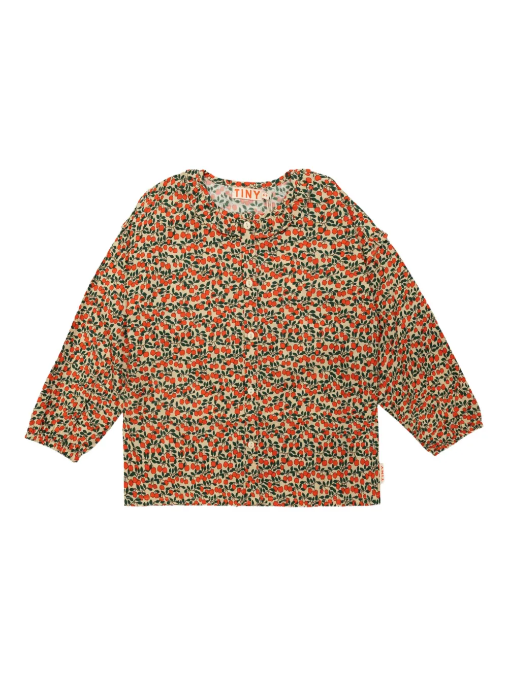 Tiny Cottons ruffled cherry-print shirt | Image 1