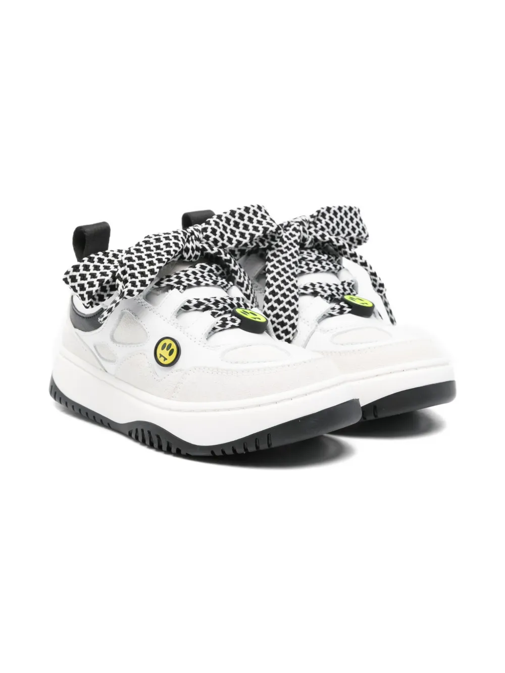 Barrow kids patterned-laces sneakers | White | Image 1