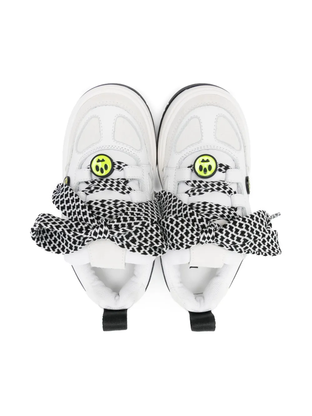  Barrow Kids Patterned-laces Sneakers - White 